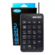 Mini Teclado Numérico 23 Teclas Pc Notebook Com Cabo Usb Cor De Teclado Preto