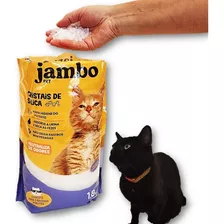 Areia Sanitária Gatos Jambo Sílica 1,8kg Neutraliza Odor