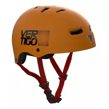 Casco Monopatín Skate Bici Vertigo Color Naranja 