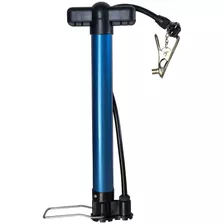 Bomba De Ar Para Encher Pneu Moto Carro Bicicleta Boia 30cm Cor Azul