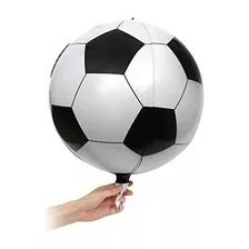 6 Balão Bola Futebol 4d 22 Polegadas Festa Decoração Esporte