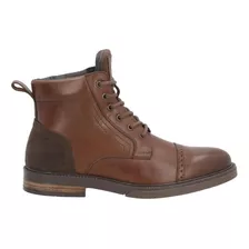 Bota Vertical Hombre Casual Agujetas Comoda Botin