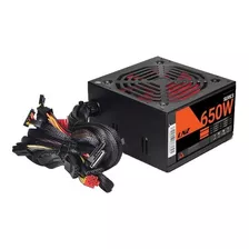 Fuente 650w Lnz Xt650-ps Led Red Fan