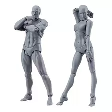 2 Modelos De Cuerpos Masculinos Femeninos Para Pintar