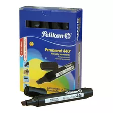 Marcador Pelikan 30240017 Permanente 440 Color Negro C10 /vc