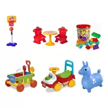 Caballo Oferta Combo De Plaza Blanda X 6 Art Vegui Uptoys