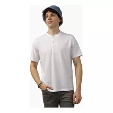 Playera Cuello Henley Manga Corta American Eagle Hombre