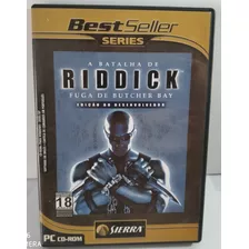 Pc Cd-rom Best Seller A Batalha De Riddick Arte Som