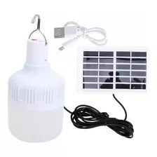 Bombilla Led Solar Lampara Con Carga Solar Ahorrativo 