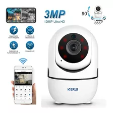 Câmera De Segurança Wifi E Visão Noturna Kerui Tuya 1080p Hd