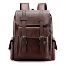 Mochila De Cuero Pu Para Hombres Y Mujeres