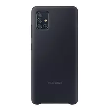 Capa Protetora De Silicone Samsung Galaxy A51 Preta Cor Preto