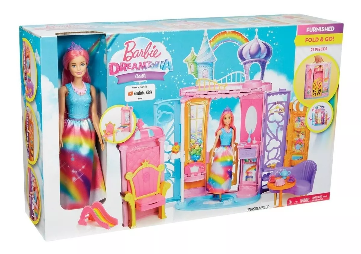 Barbie Castillo Magico De Arco Iris Casa Muñeca Dreamtopia  
