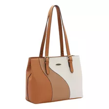 Bolsa Chenson Feminina Patch Em Curvas Bege 3484419