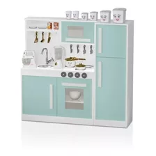 Mini Cozinha Mdf Infantil C/ Geladeira Verde Frete Gratis