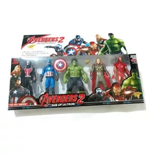 Kit Bonecos Vingadores Heróis - 5 Bonecos 15 Cm Articulados