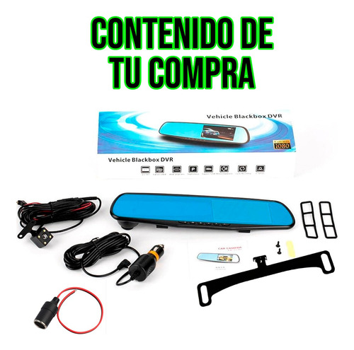 Espejo Retrovisor Logo Personalizado Dvr + Camara De Reversa Foto 8