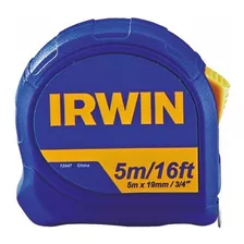 Trena Irwin 5m Standard Com Fita De Aço Botão De Trava