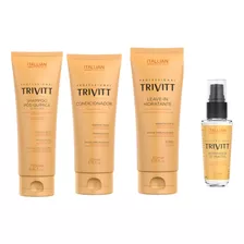 Kit Trivitt Shampoo E Condicionador + Leave-in + Reparador 