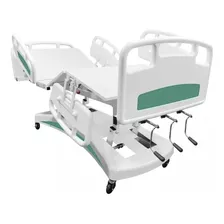 Cama Hospitalar Luxo C/ 3 Manivelas Injetada + Colchão D33