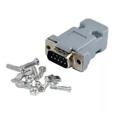 X10u Conector Ficha Db-9 Db9 Macho 9 Pin Con Tapa 1° Htec