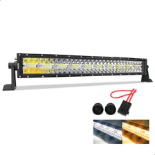 Barra De Led Dual Color Milha E Neblina 390w Pickup Jeep