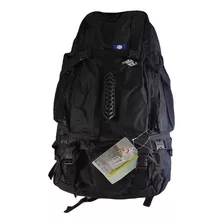 Mochila Campismo Jumbo Ncks Club Mt-3 Reforzada Comoda Color Negro