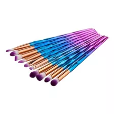 Set Brochas De Ojos Unicornio Azul Y Morado Shein