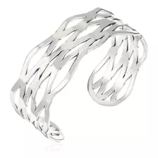 Lucky Brand Brazalete Torcido En Tono Plateado, Plata