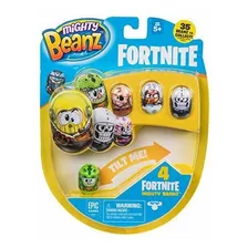 Mighty Beanz, Paquete De 4 De Fortnite (los Estilos Pueden V