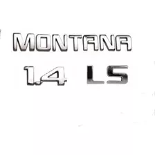 Kit Letreiro Emblema Montana Ls 1.4 3 Peças Chevrolet Gm 
