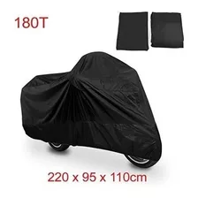 Uxcell L 180t Rain Dust Protector Scooter Negro Moto Cover 8