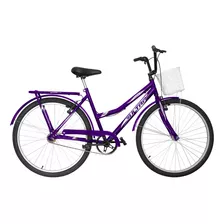 Bicicleta Aro 26 Feminina Adulto Antiga Vintage Com Cestinha