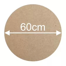 Chapa Redonda 60cm Diâmetro Mdf 3mm Cote A Laser - 1 Unidade