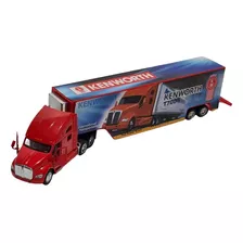 Caminhão Baú Kenworth T700 Vermelho Kinsmart 1:68 Loose