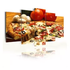 Kit Quadro Mosaico Decorativo Pizzaria Forno Restaurante