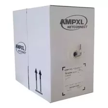 Rollo De Cable Utp Cat6 Categoria 6 305 Metros Ampxl Blanco