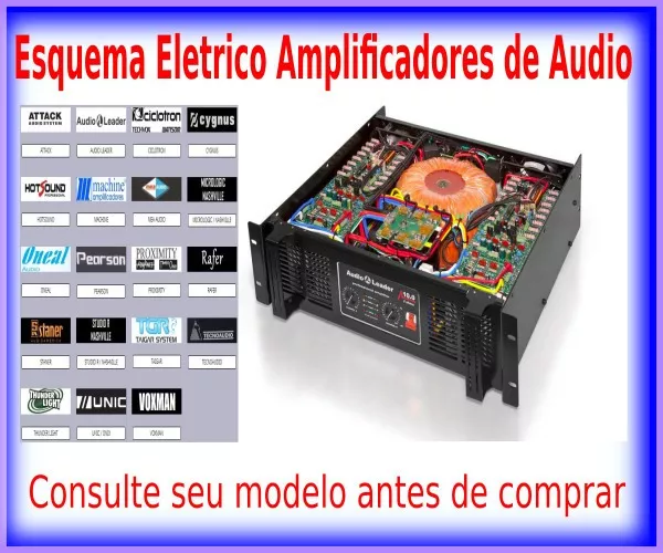 Esquema Eletrico Amplificadores -consulte Sua Marca E Modelo