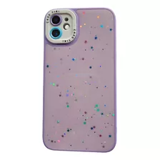 Carcasa Para iPhone 11 Brillo Y Protector De Cámara