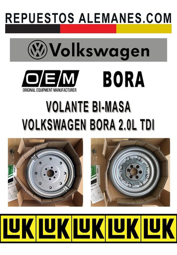 Volante Motor Bimasa Volkswagen Bora (2013-2018) - Luk Foto 3