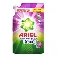 Sabão Líquido Ariel Toque De Downy Cores Radiantes Floral Antibacterial Sachê 1.8 L