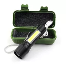 Mini Lanterna Led Tática Recarregável Usb Cor Da Lanterna Preto Cor Da Luz Branco