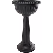 Macetero Con Pedestal Bloem Grecian Urn, 18 , Negro