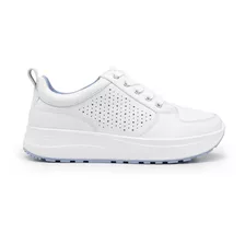 Sneaker Flexi Para Mujer Estilo 117205 Blanco