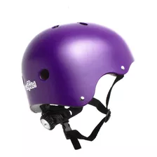 Casco Onwheels Urbano Con Luz Color Violeta Talla M