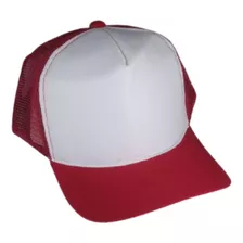  Kit Com 10 Bonés Trucker Vermelho Frente Branca Promoção