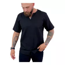 Camisa Bata Masculina Manga Curta Social Linho Estiloso