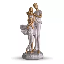 Black Friday Escultura Família Estatueta Pai Mãe E Filho