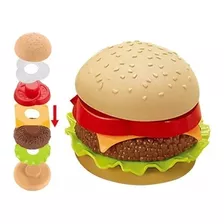 Juego Encastre Hamburguesa Didáctico Cocina Niños Ingenio