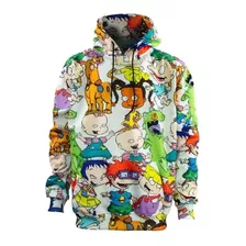 Sudadera Hoddie Hombre Cerrada Con Gorro - Rugrats